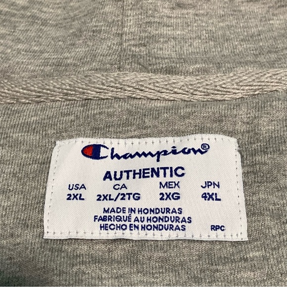 Champion Full Zip Gray Sweater - Picture 4 of 4